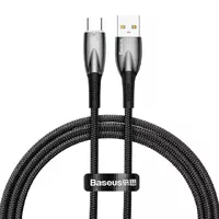 Дата кабель Baseus Glimmer Series Fast Charging Data Cable USB для Type-C 100W 1m (CADH00040) Black