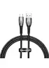 Дата кабель Baseus Glimmer Series Fast Charging Data Cable USB to Type-C 100W 1m (CADH00040) Black