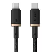 Дата кабель Baseus Dura Series Fast Charging Type-C to Type-C 100W (1m) (P10377803U01) Gold / Black