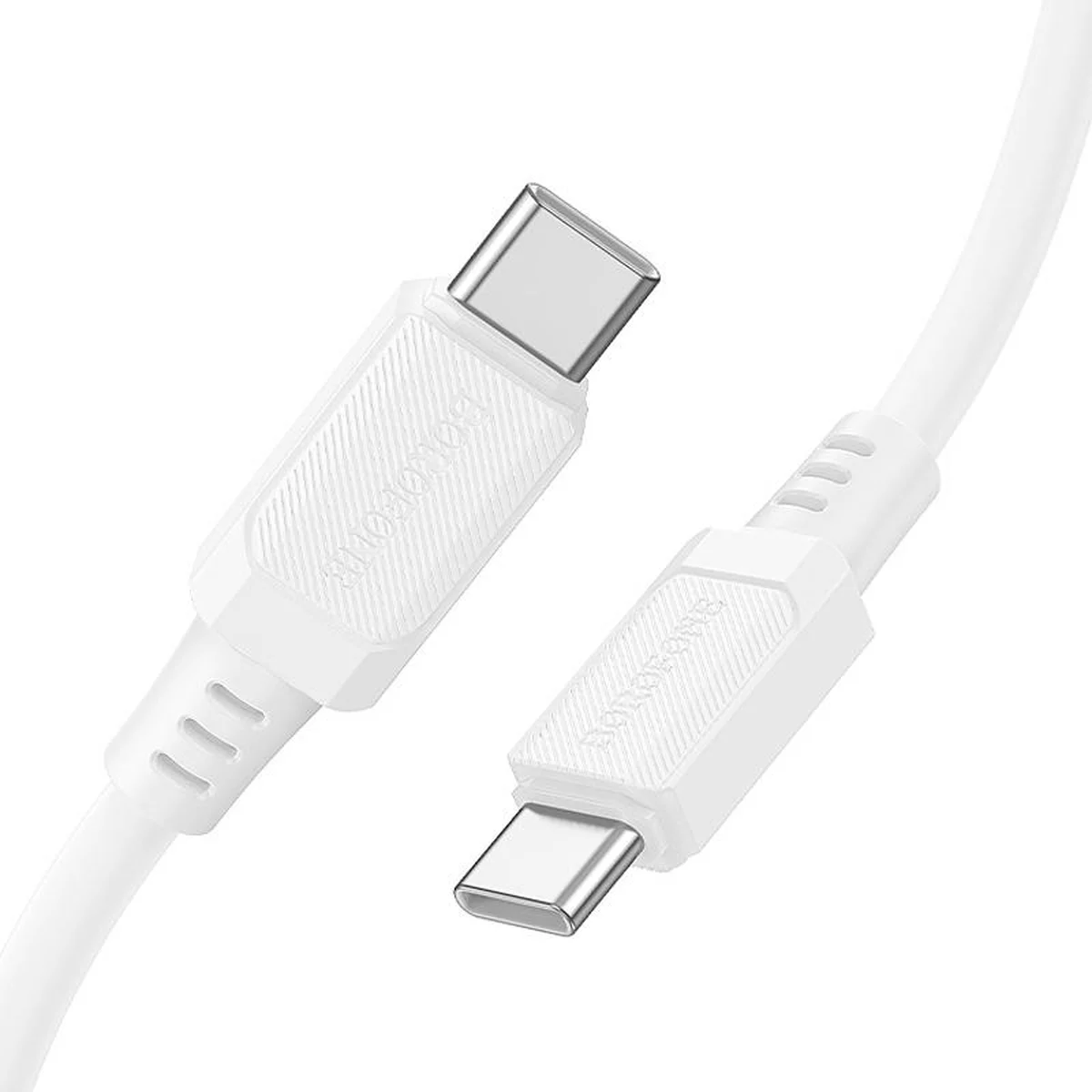 Дата кабель Borofone BX115 Lotto Type-C to Type-C 60W (1m) White