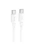 Дата кабель Hoco X96 Hyper Type-C to Type-C 60W (1m) White
