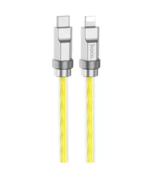 Дата кабель Hoco U113 Solid 20W Type-C to Lightning (1m) Gold