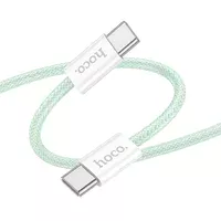 Дата кабель Hoco X104 Source 60W Type-C to Type-C (1m) Green