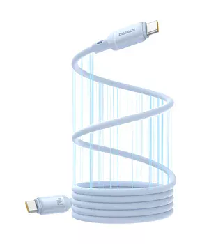 Дата кабель Baseus PicoGo Magnetic Liquid Silicone Type-C to Type-C 240W (1m) (P10376800) Galaxy Blue