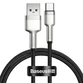 Дата кабель Baseus Cafule Metal Data USB to Type-C 66W (1m) (CAKF00010) Black