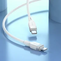 Дата кабель Hoco X109 Energy silicone Type-C to Lightning (1m) White