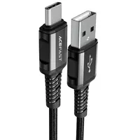 Дата кабель Acefast C1-04 USB to Type-C 3A (1.2m) Black
