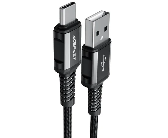 Дата кабель Acefast C1-04 USB to Type-C 3A (1.2m) Black