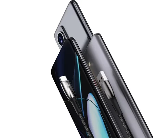 Дата кабель Baseus Glimmer Series Fast Charging Data Cable USB to Type-C 100W 1m (CADH00040) Black