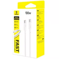 Дата кабель Baseus New Braided Type-C to Type-C 100W (2m) (E0426V) Moon White