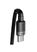 Дата кабель Baseus Cafule Type-C to Type-C PD2.0 100W (2m) (CATKLF-AL) Gray / Black