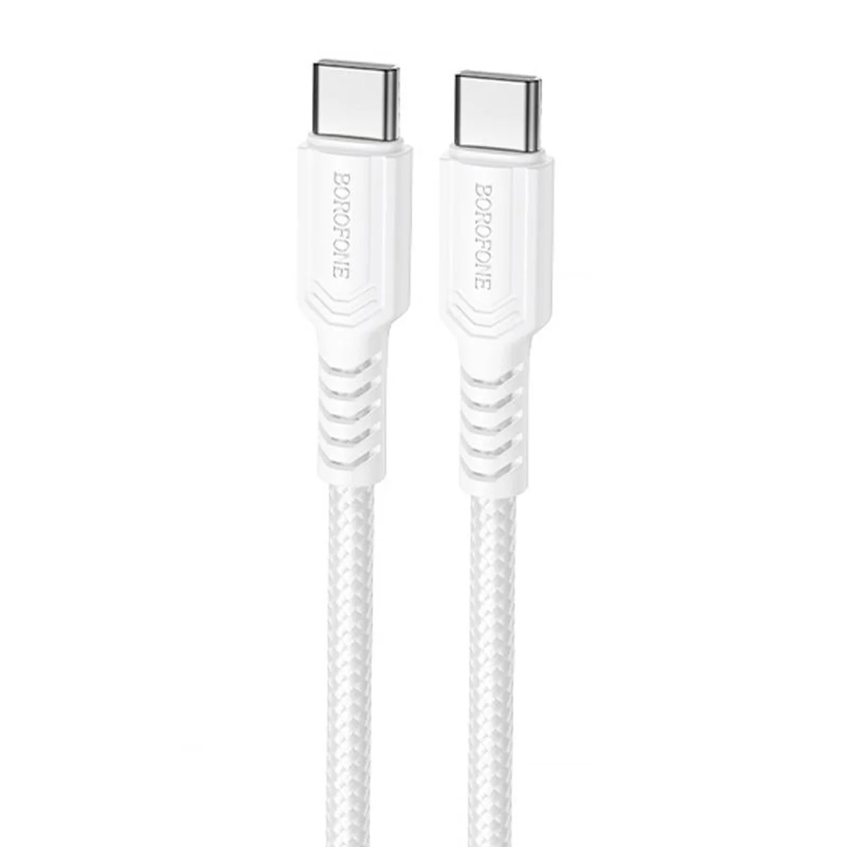 Дата кабель Borofone BX116 Certain Type-C to Type-C 60W (1m) White