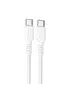 Дата кабель Borofone BX116 Certain Type-C to Type-C 60W (1m) White