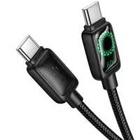 Дата кабель Hoco U146 Mundo Type-C to Type-C 60W (1.2m) Black