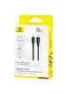 Дата кабель Baseus Silky Series OS Fast Charging Type-C to Type-C 100W (2m) (P10377704) Cluster Black