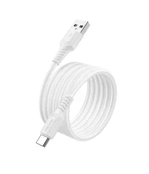 Дата кабель Borofone BX116 Certain USB для Type-C 3A (1m) White