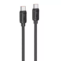 Дата кабель Hoco X115 Surpass Type-C to Type-C 240W (1m) Black