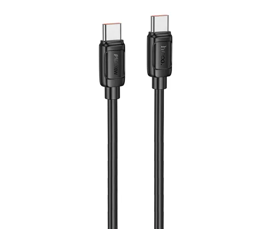 Дата кабель Hoco X115 Surpass Type-C to Type-C 240W (1m) Black