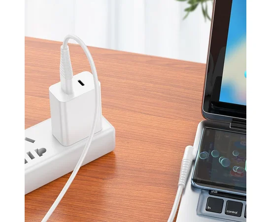 Дата кабель Borofone BX105 Corriente USB to Type-C (1m) White