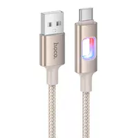 Дата кабель Hoco U144 New USB to Type-C 3A (1.2m) Gold