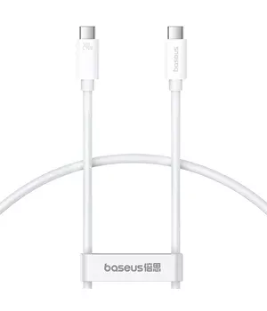 Дата кабель Baseus Superior Series 2 USB4 Full-Function Type-C to Type-C 240W (1m) (P10365200211) Moon White