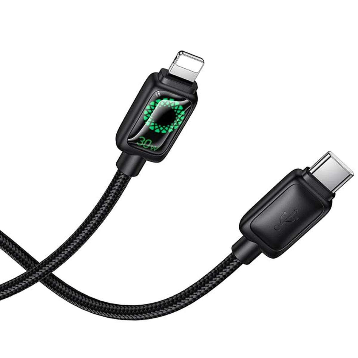 Дата кабель Hoco U146 Mundo Type-C to Lightning 30W (1.2m) Black