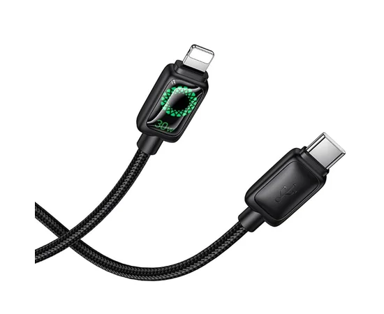 Дата кабель Hoco U146 Mundo Type-C to Lightning 30W (1.2m) Black