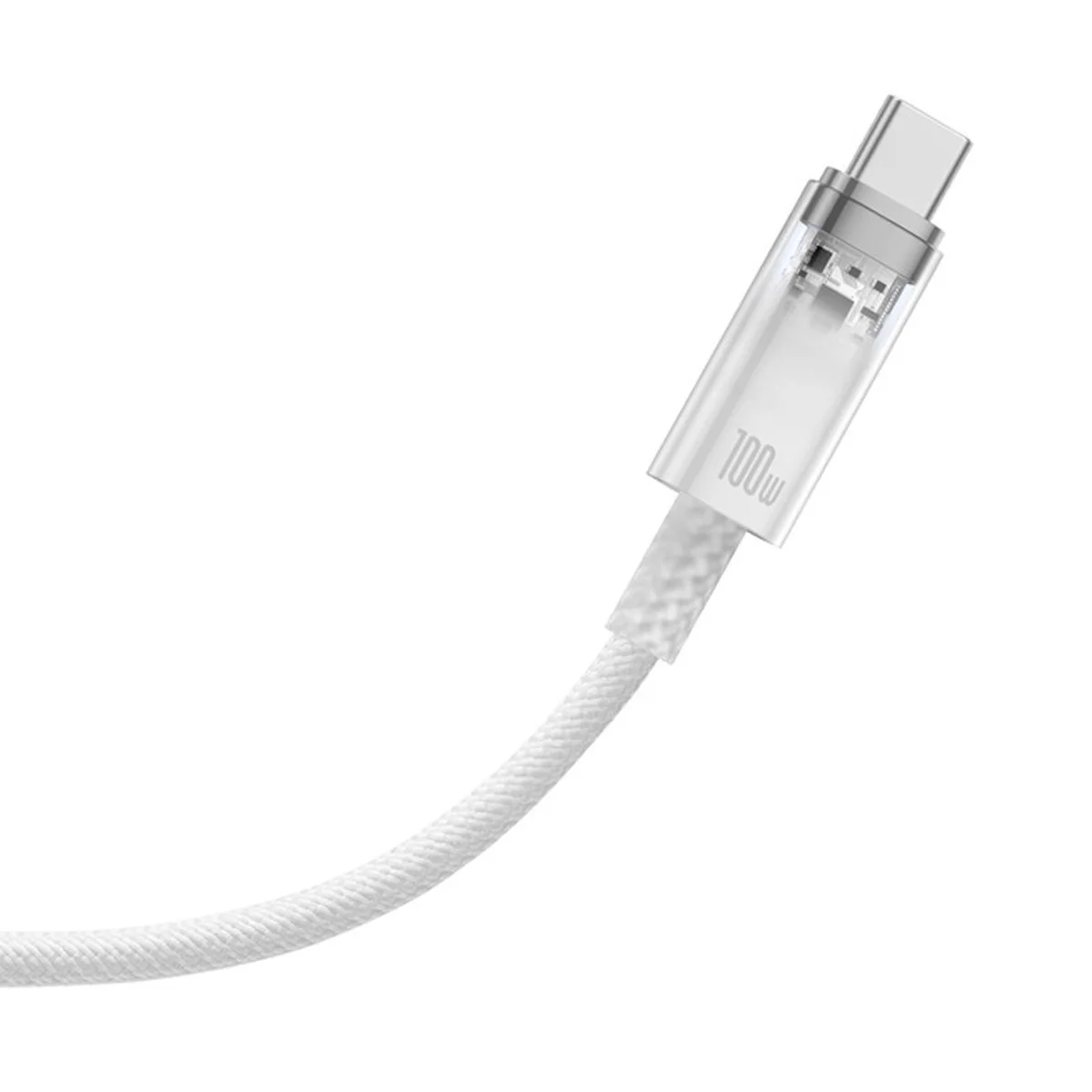 Дата кабель Baseus Explorer USB to Type-C 100W with Smart Temperature Control (1m) (CATS01040) White
