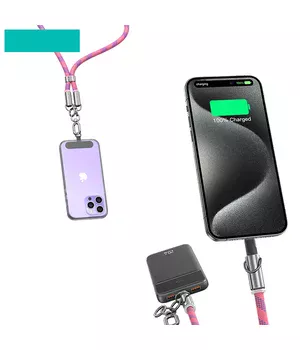 Дата кабель-шнурок Usams US-SJ745 Type-C to Type-C 60W (1.2m) Pink