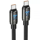 Дата кабель Hoco U143 Joy Type-C to Type-C 240W (1.2m) Black