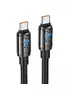 Дата кабель Hoco U143 Joy Type-C to Type-C 240W (1.2m) Black