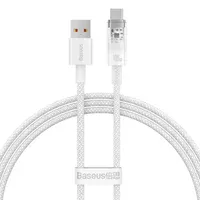 Дата кабель Baseus Explorer USB to Type-C 100W with Smart Temperature Control (1m) (CATS01040) White