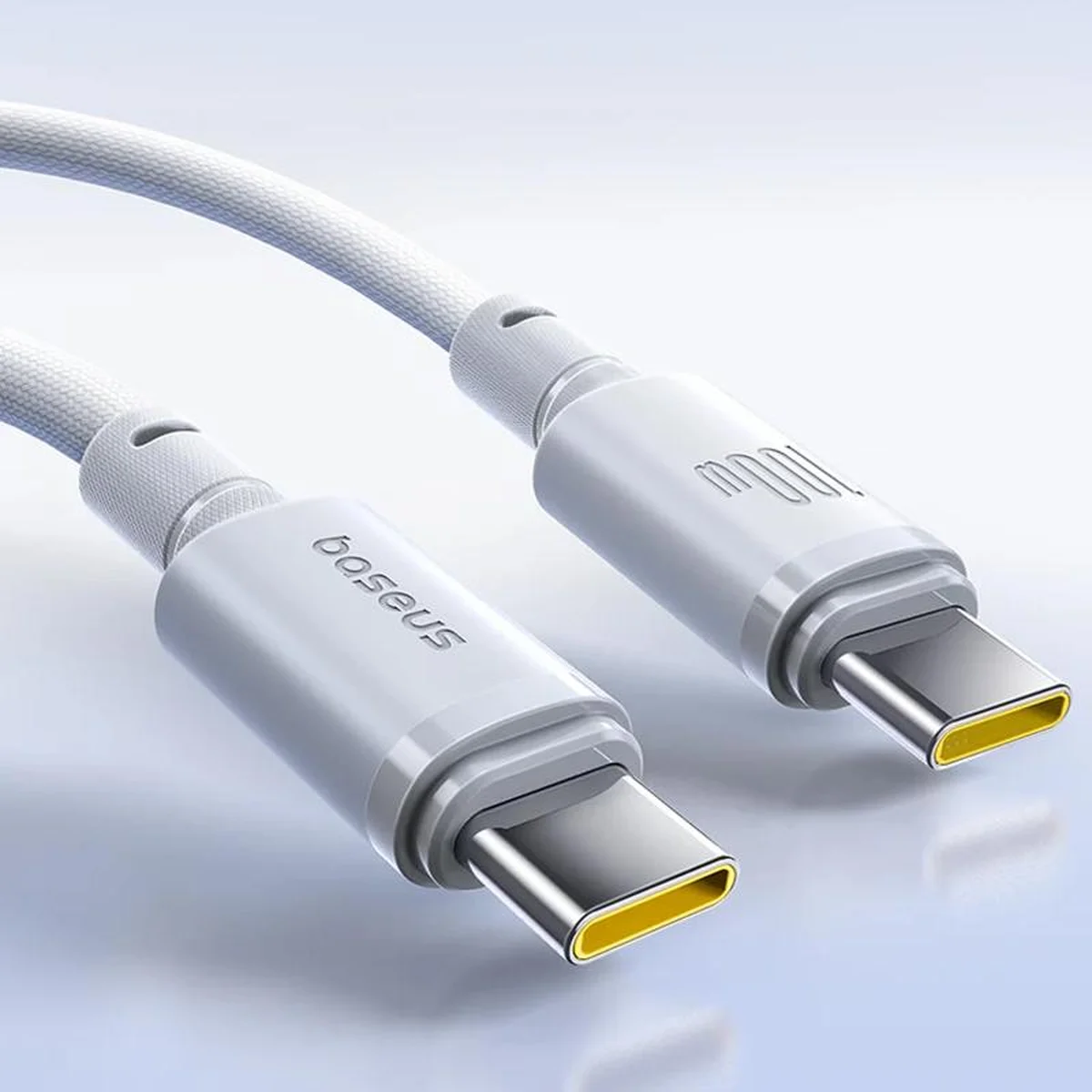 Дата кабель Baseus New Braided Type-C to Type-C 100W (2m) (E0426V) Moon White