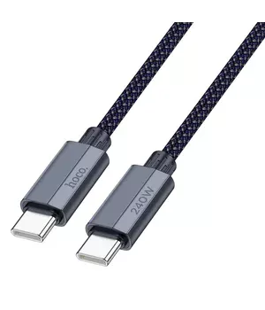 Дата кабель Hoco U134 Primero Type-C to Type-C 240W (1.8m) Dark Blue
