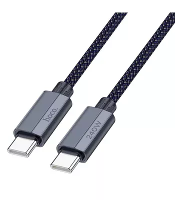 Дата кабель Hoco U134 Primero Type-C to Type-C 240W (1.8m) Dark Blue
