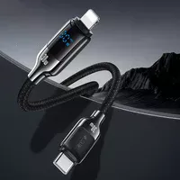 Дата кабель Usams US-SJ741 Digital Display HX Ser. Type-C to Lightning 30W (1.2m) Tarnish