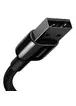 Дата кабель Baseus Tungsten Gold USB to Lightning Cable 2.4A (1m) (CALWJ-0) Black