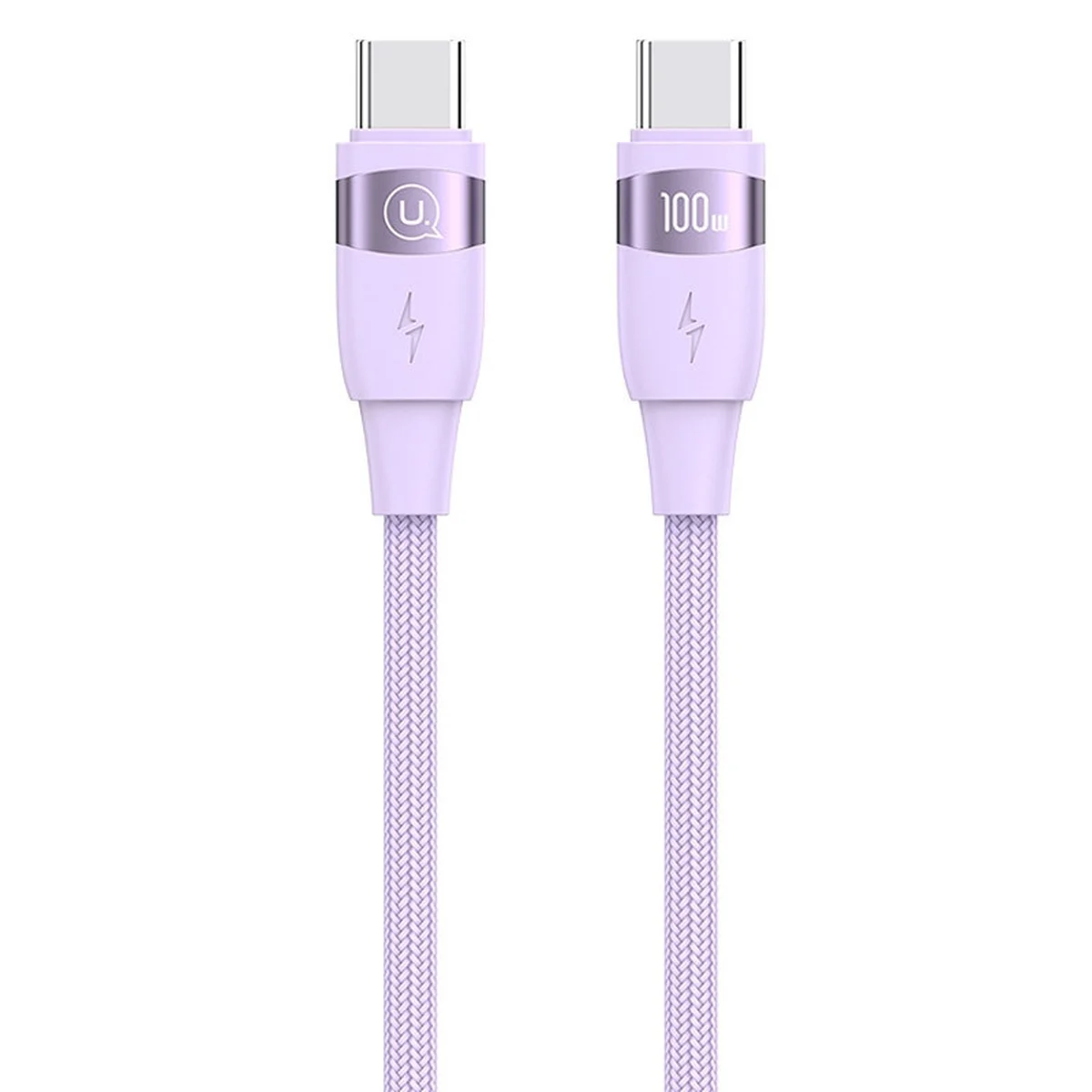 Дата кабель Usams US-SJ633 U85 Type-C to Type-C 100W (2m) Purple