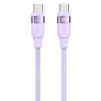 Дата кабель Usams US-SJ633 U85 Type-C to Type-C 100W (2m) Purple