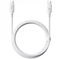 Дата кабель Baseus Silky Series OS Fast Charging Type-C to Type-C 100W (2m) (P10377704) Moon White