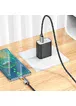Дата кабель Hoco U123 Regent colorful 3A USB to Type-C (1.2m) Black