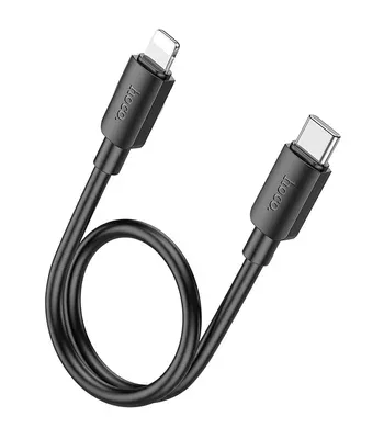 Дата кабель Hoco X96 Hyper Type-C to Lightning 20W (0.25m) Black