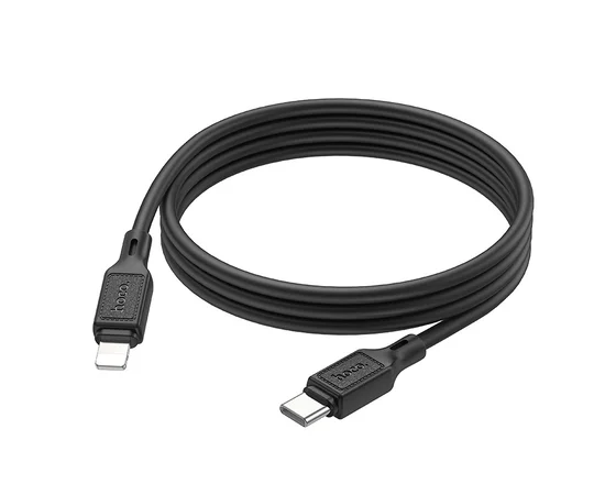 Дата кабель Hoco X90 Cool silicone Type-C to Lightning 20W (1m) Black