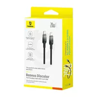 Дата кабель Baseus Discolor Series Fast Charging Type-C to Lightning 20W (1m) (P10374901) Cluster Black