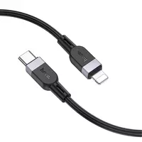 Дата кабель Hoco X109 Energy silicone Type-C to Lightning (3m) Black