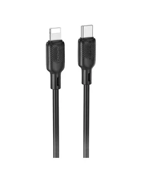 Дата кабель Borofone BX113 Lenny Type-C to Lightning 27W (3m) Black