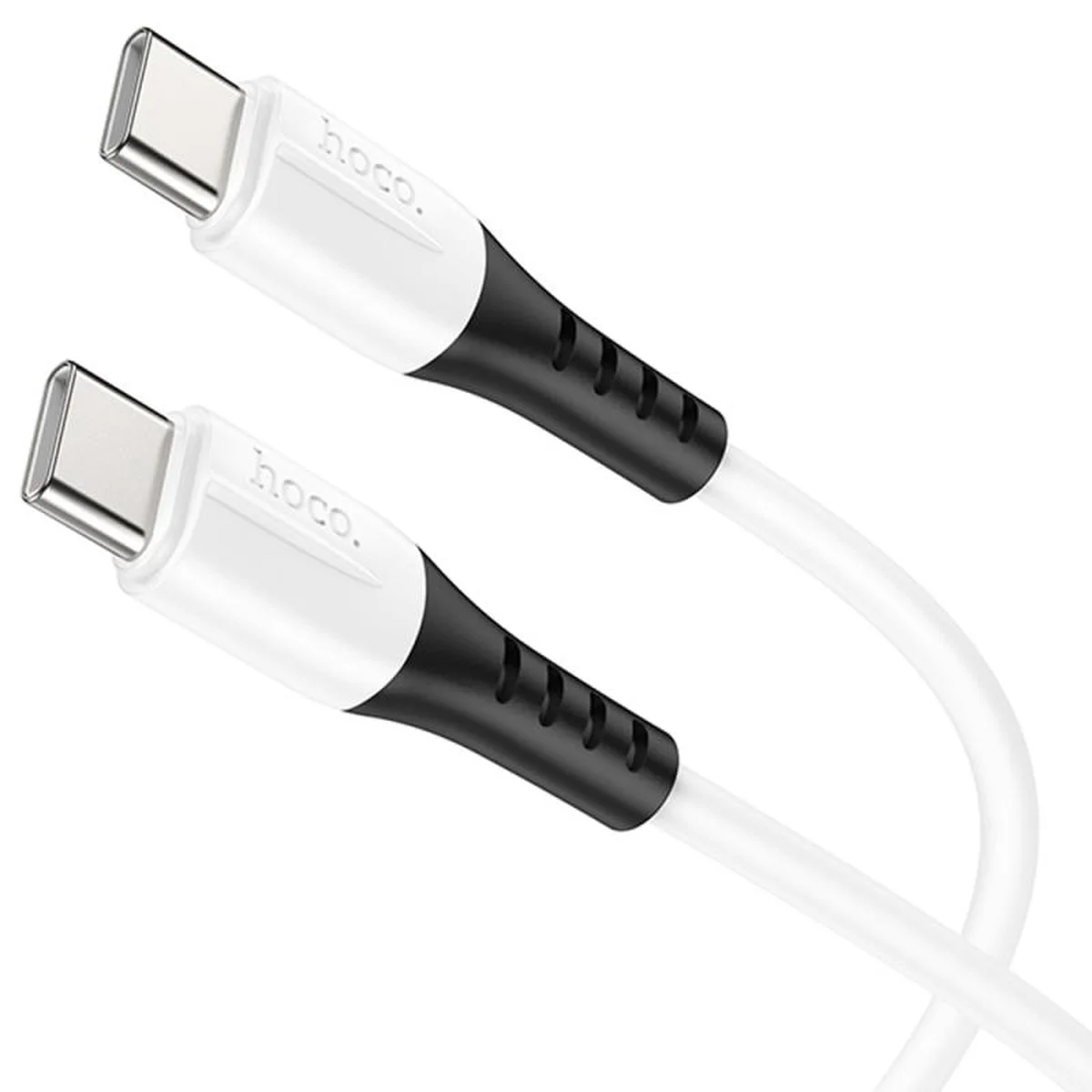 Дата кабель Hoco X82 Silicone Type-C to Type-C 60W (1m) White