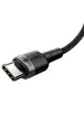 Дата кабель Baseus Cafule Type-C to Type-C PD2.0 100W (2m) (CATKLF-AL) Gray / Black