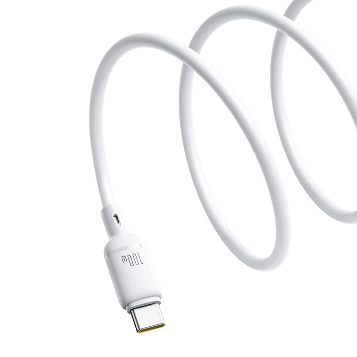 Дата кабель Baseus Silky Series OS Fast Charging USB Type-C 100W (1m) (P10377703) Moon White