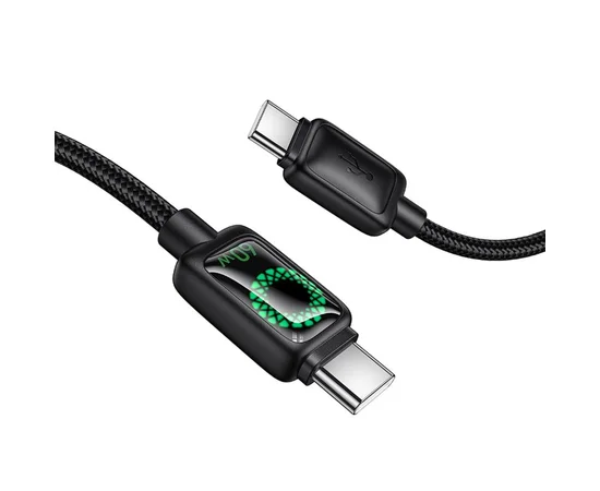 Дата кабель Hoco U146 Mundo Type-C to Type-C 60W (1.2m) Black